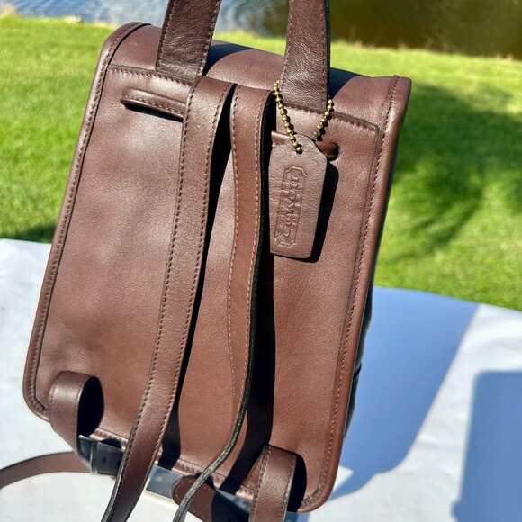 COACH Vintage 2002 Day Pack Mahogany 9960 Dominican Republic EUC - Picture 3 of 16